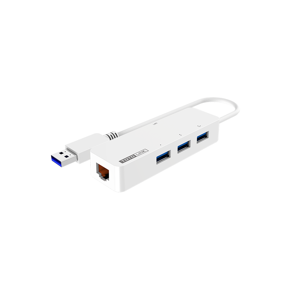 U1003 USB 3.0 轉RJ45 Gigabit 網路卡+集線器